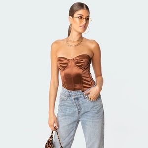 Misha Satin Corset Top